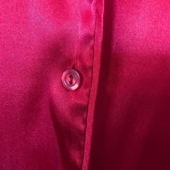 Red button down Pajama shirt - Picture 4 of 6
